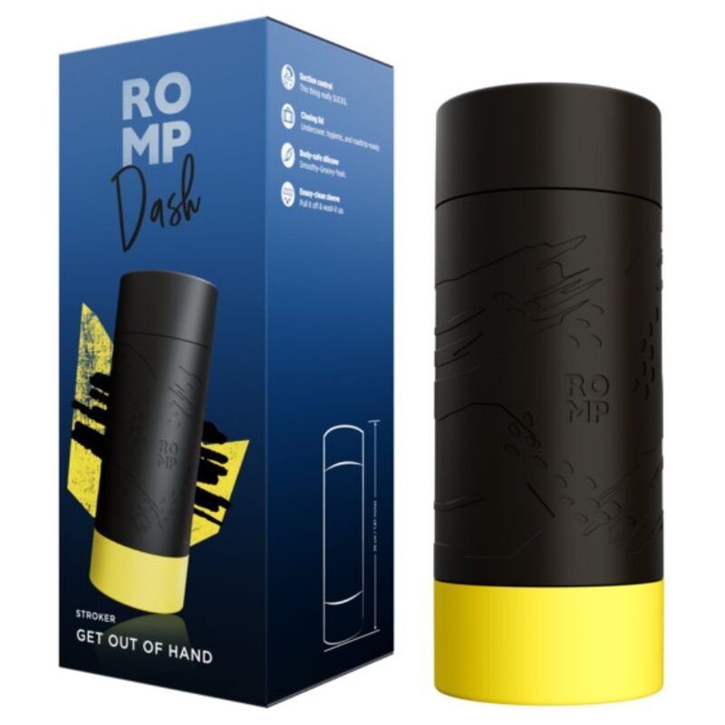 ROMP - DASH MALE MASTURBATOR WITH SUCTION CONTROL 20 CM ROMP