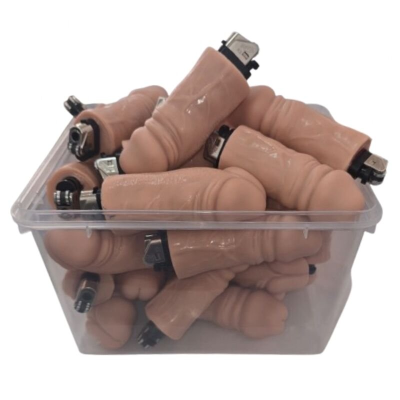 DIABLO PICANTE - JAR OF 30 MEAT PENIS LIGHTERS DIABLO PICANTE