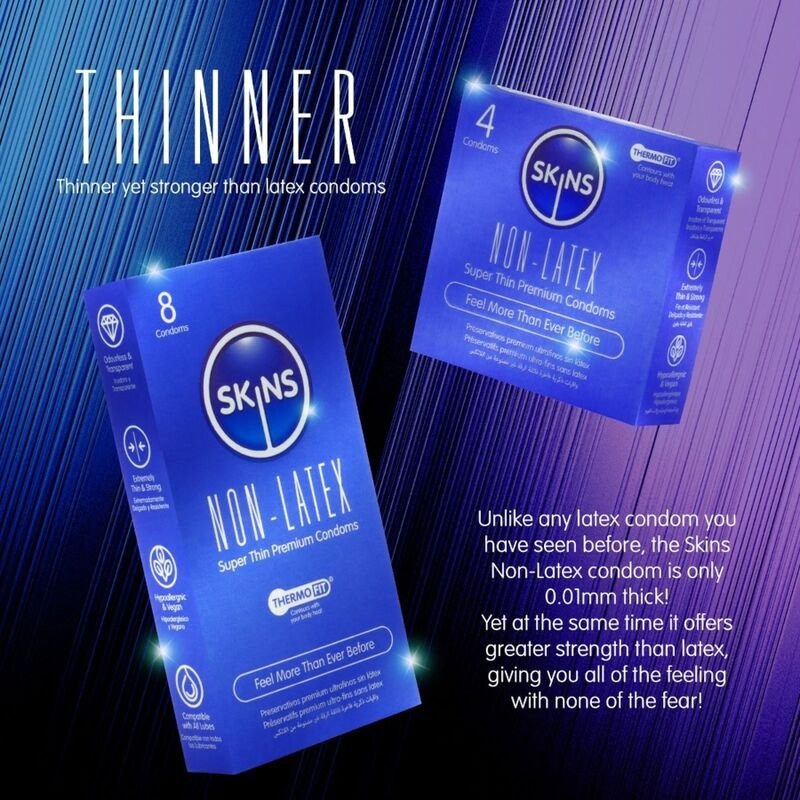 SKINS - LATEX-FREE CONDOMS PACK OF 4