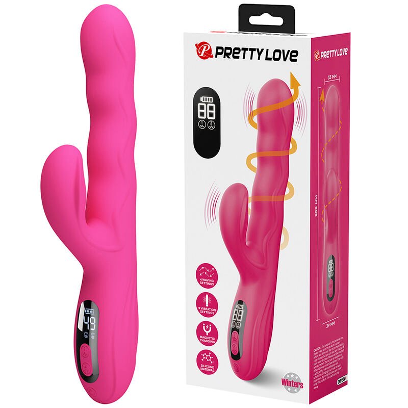 Comprar Pretty Love - Winters Multifunction Rabbit Vibrator With Led Display Pink