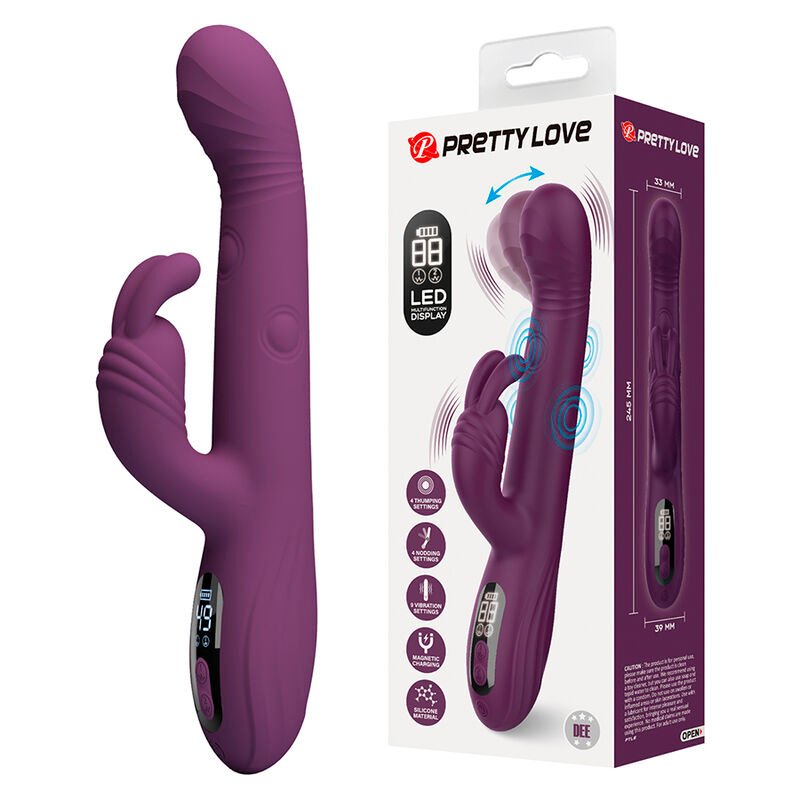 Comprar Pretty Love - Dee Multifunction Rabbit Vibrator Oscillating And Percussion Purple