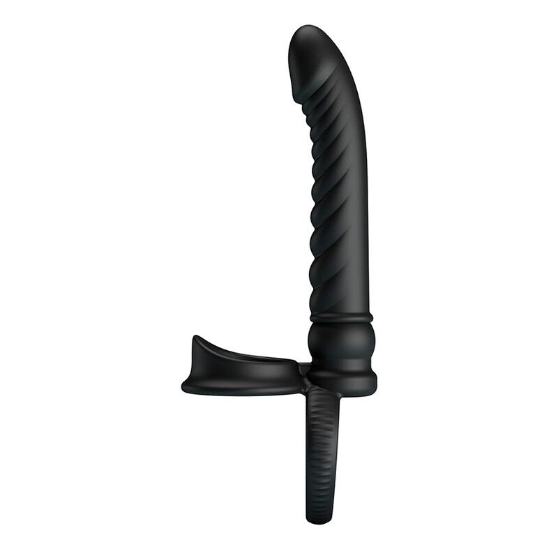 PRETTY LOVE - MERRITT ANAL VIBRATOR WITH RING AND VIBRATION BLACK