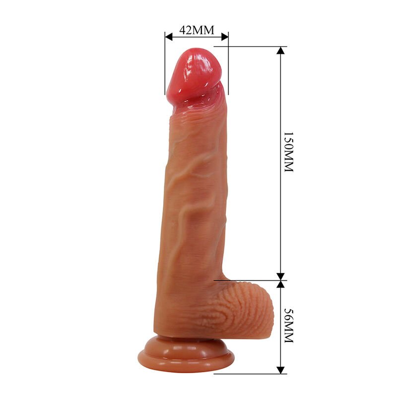 PRETTY LOVE - YETI STRAP-ON HARNESS WITH SUCTION DILDO FLESH
