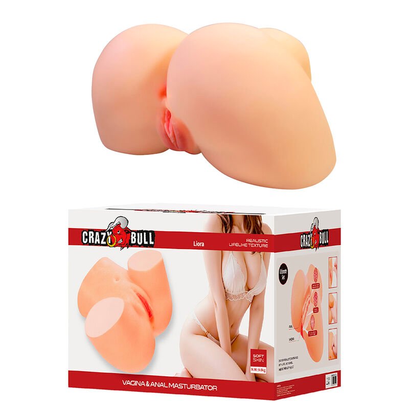 CRAZY BULL - LIORA XXL DOUBLE VAGINAL AND ANAL MASTURBATOR