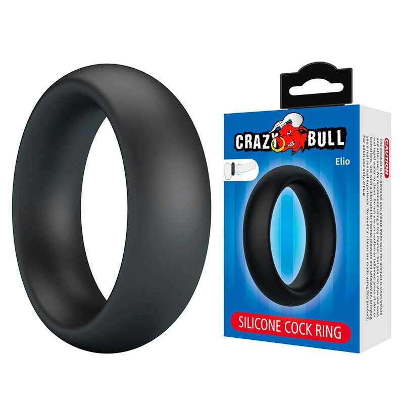 Comprar Crazy Bull - Elio Silicone Cock Ring Black