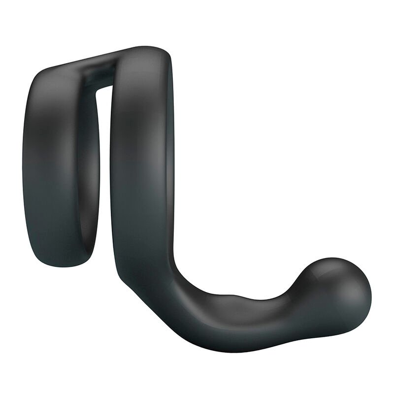 CRAZY BULL - YANCY DOUBLE COCK AND BALL RING BLACK