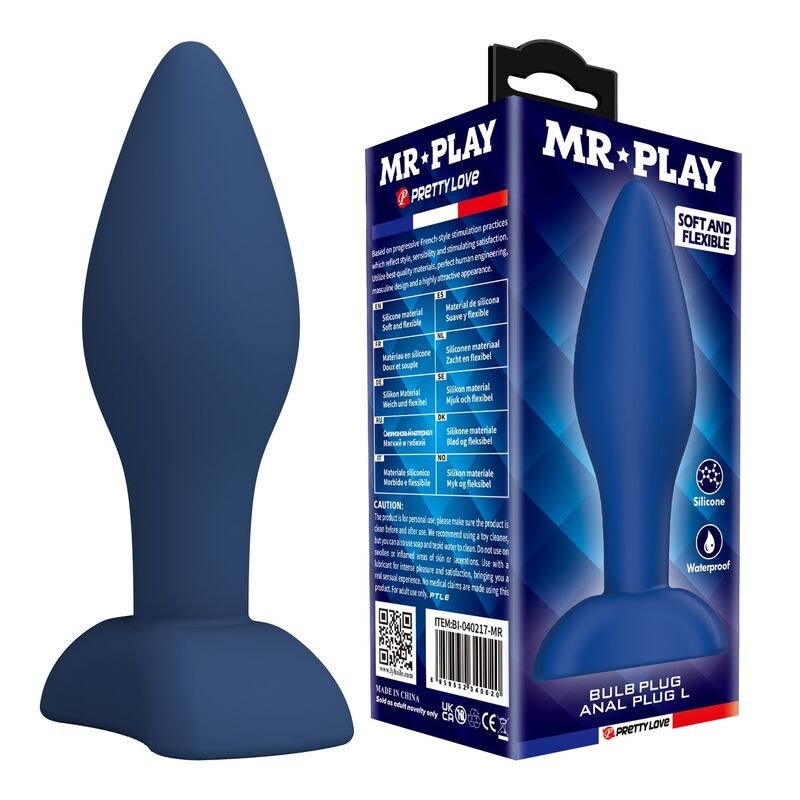 Comprar Mr Play - Tapered Silicone Anal Plug Blue L