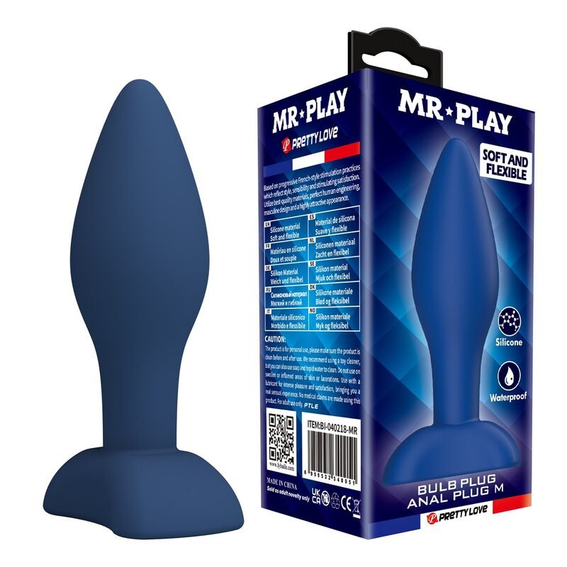 Comprar Mr Play - Tapered Silicone Anal Plug Blue M