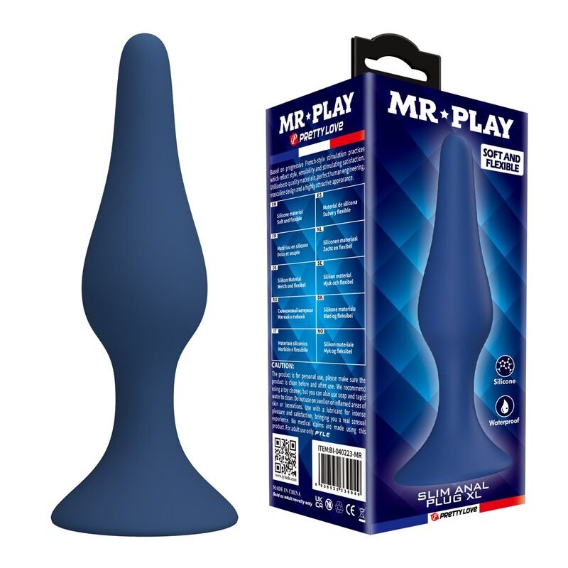 Comprar Mr Play - Tapered Silicone Anal Plug Blue Xl