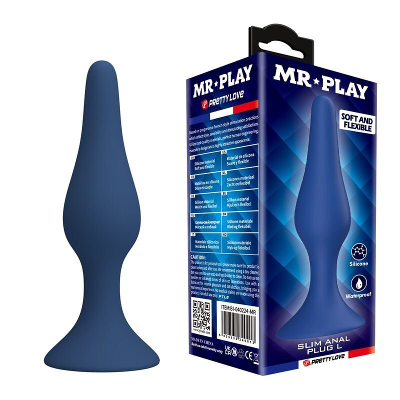 Comprar Mr Play - Slim Silicone Anal Plug Blue L