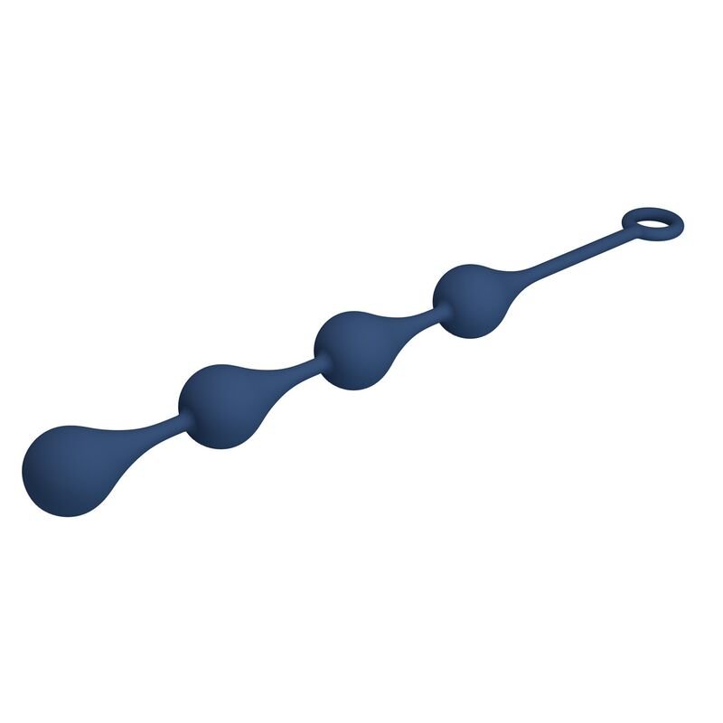 MR PLAY - BLUE SILICONE ANAL BEADS SIZE L 42.6 CM