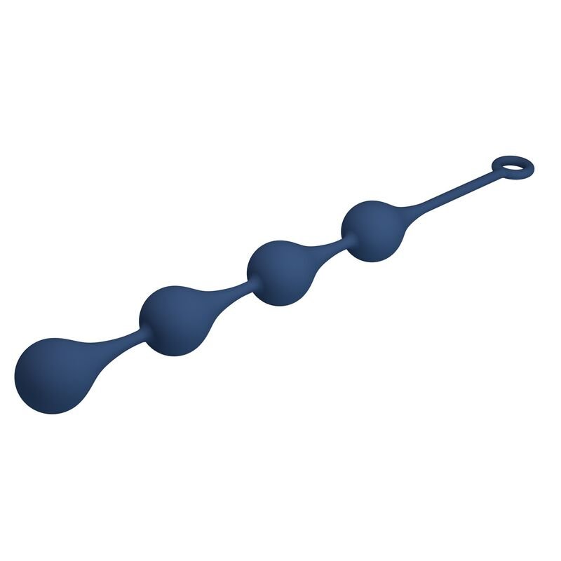 MR PLAY - BLUE SILICONE ANAL BEADS SIZE XL 52.5 CM