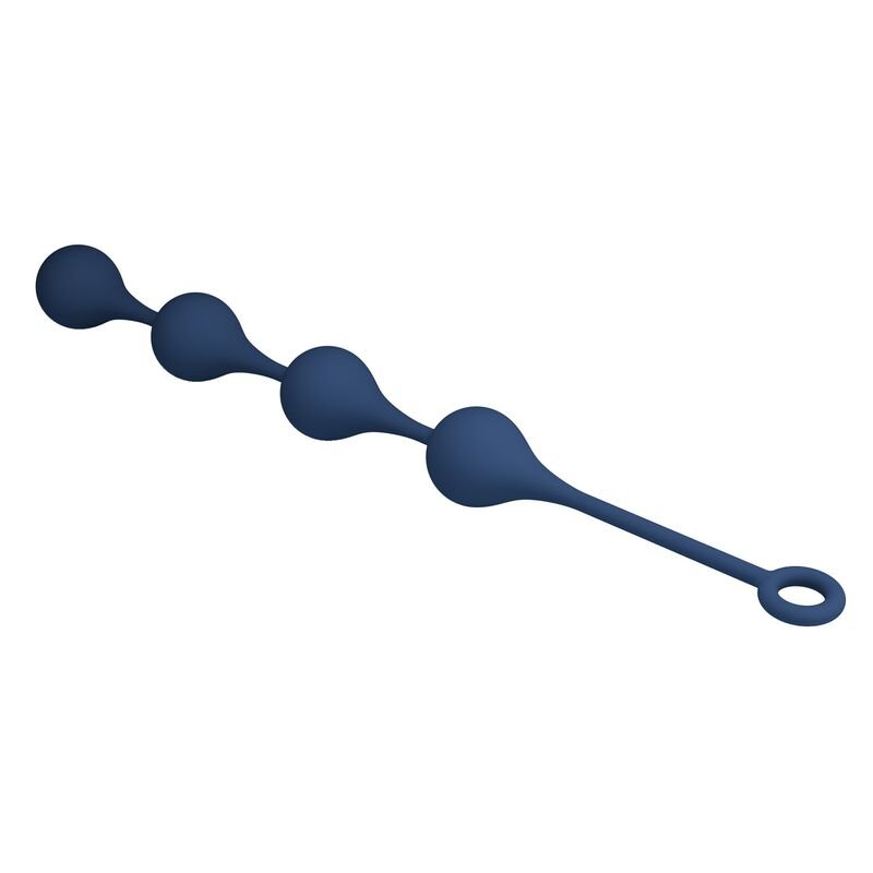 MR PLAY - BLUE SILICONE ANAL BEADS SIZE XL 52.5 CM
