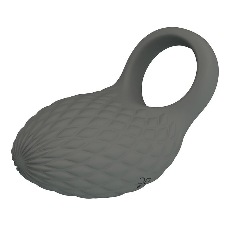 PRETTY LOVE - RECHARGEABLE TEXTURED VIBRATING RING WITH STIMULATOR
