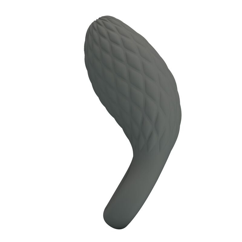PRETTY LOVE - RECHARGEABLE TEXTURED VIBRATING RING WITH STIMULATOR