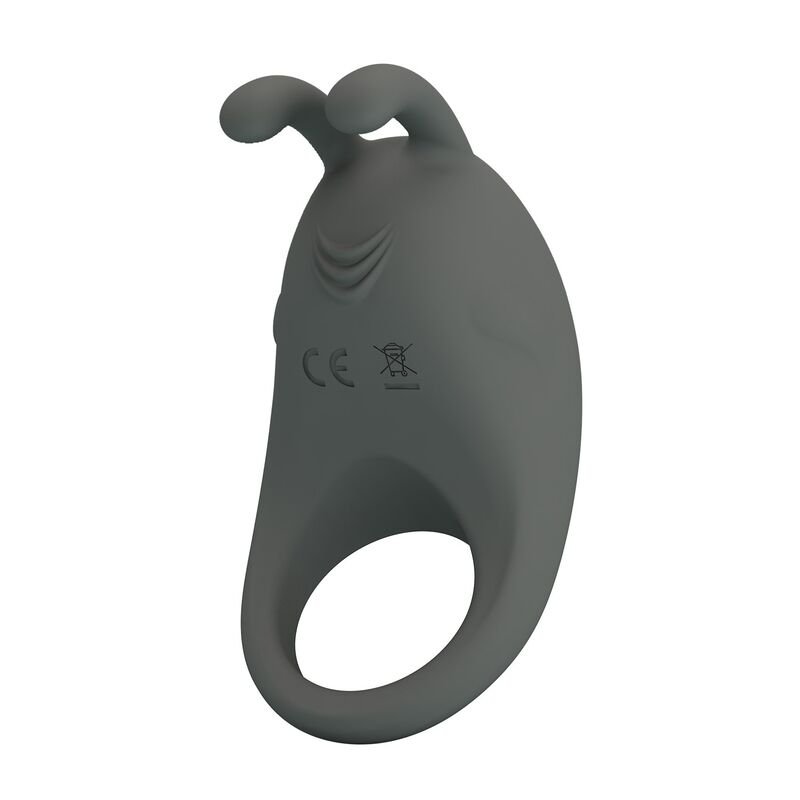 PRETTY LOVE - RECHARGEABLE VIBRATING RING WITH RABBIT STIMULATOR