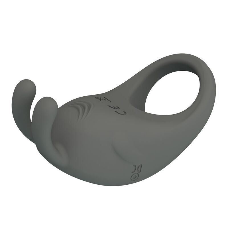 PRETTY LOVE - RECHARGEABLE VIBRATING RING WITH RABBIT STIMULATOR