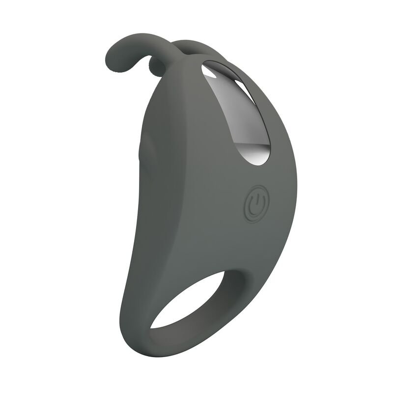 PRETTY LOVE - RECHARGEABLE VIBRATING RING WITH RABBIT STIMULATOR FOR HIM
