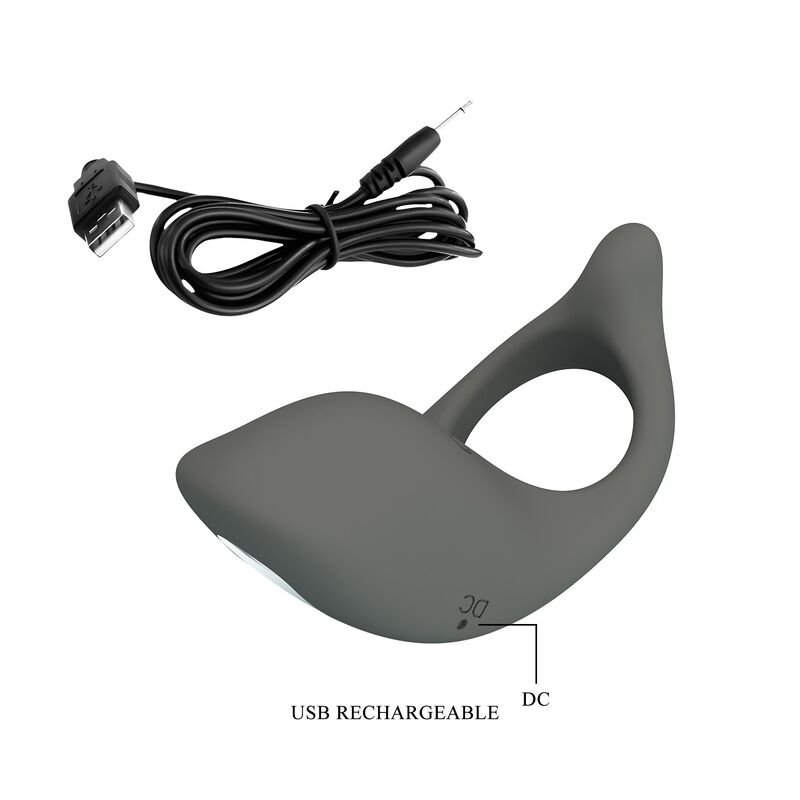 PRETTY LOVE - RECHARGEABLE SOFT SILICONE VIBRATING RING