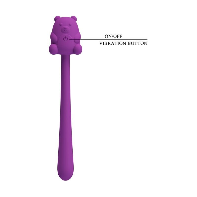 PRETTY LOVE - CUTE BEAR FLIRTING STICK RECHARGEABLE VIBRATOR