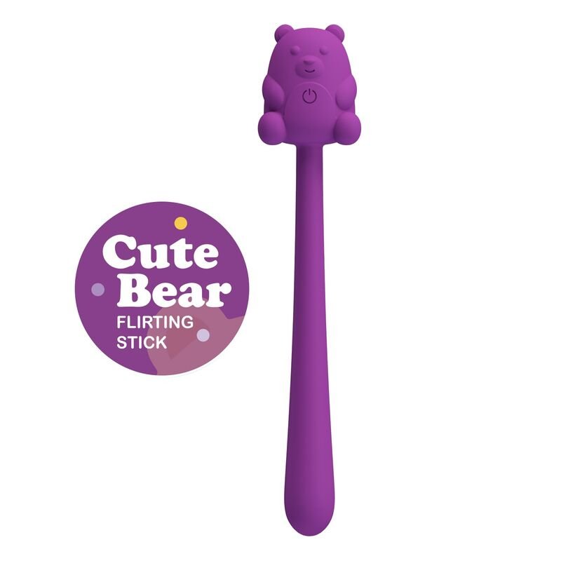 PRETTY LOVE - CUTE BEAR FLIRTING STICK RECHARGEABLE VIBRATOR FUN TOYS