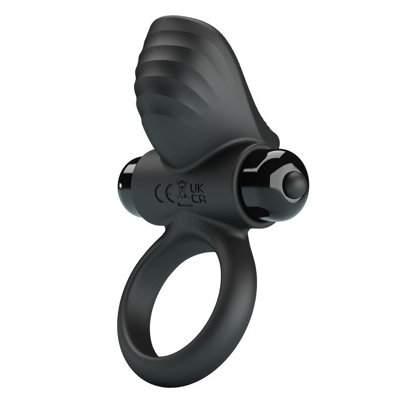 PRETTY LOVE - ADRIEN VIBRATING PENIS RING 10 FUNCTIONS BLACK FOR HIM