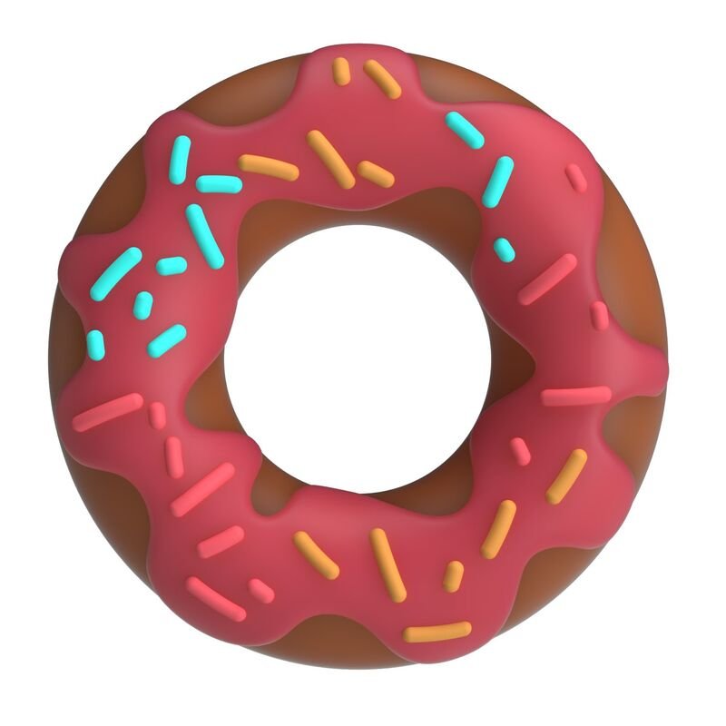 PRETTY LOVE - SUPER DONUT PENIS RING PINK FOR HIM