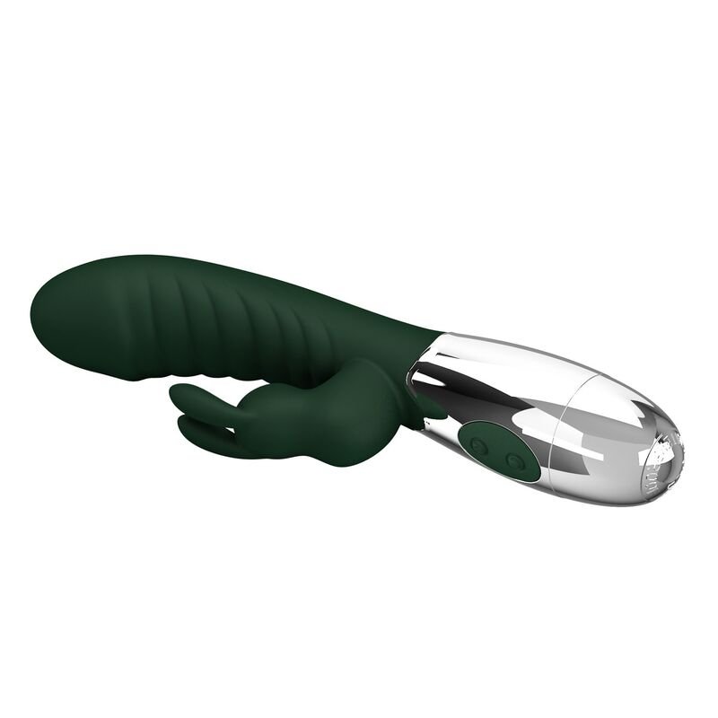 PRETTY LOVE - NAUGHTY BUNNY RABBIT VIBRATOR 30 FUNCTIONS USB RECHARGEABLE GREEN
