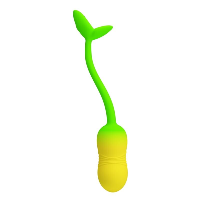 PRETTY LOVE - PULSEN APP CONTROL VIBRATING EGG 12 FUNCTIONS USB RECHARGEABLE GREEN-YELLOW