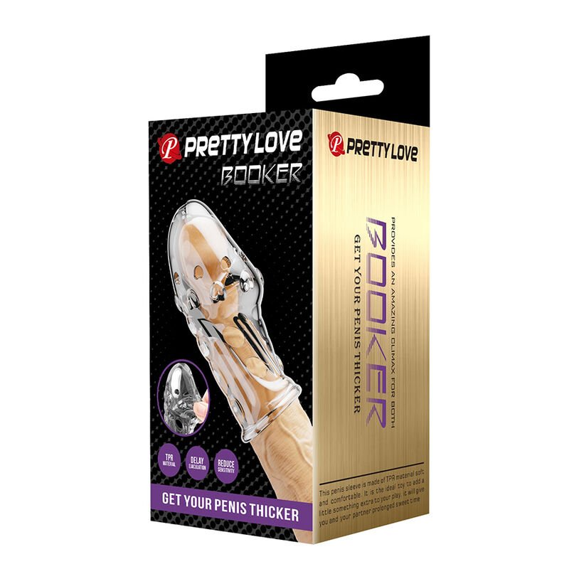 PRETTY LOVE - ROCKER PENIS SLEEVE GET YOUR PENIS THICKER TRANSPARENT