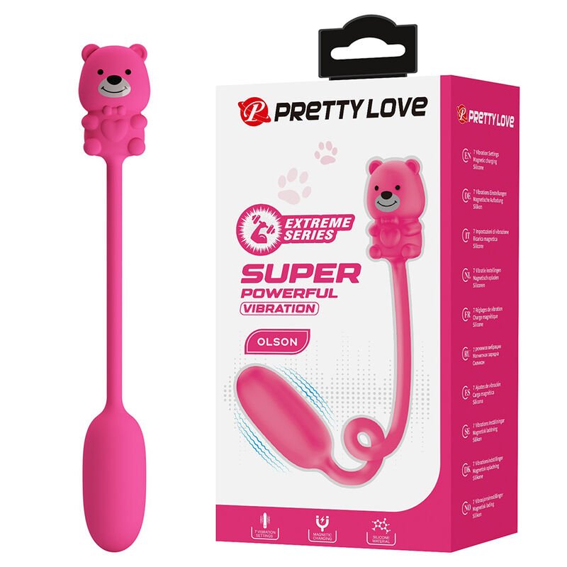PRETTY LOVE - OLSON RECHARGEABLE BULLET VIBRATOR WITH WIRED CONTROLLER PINK FUN TOYS