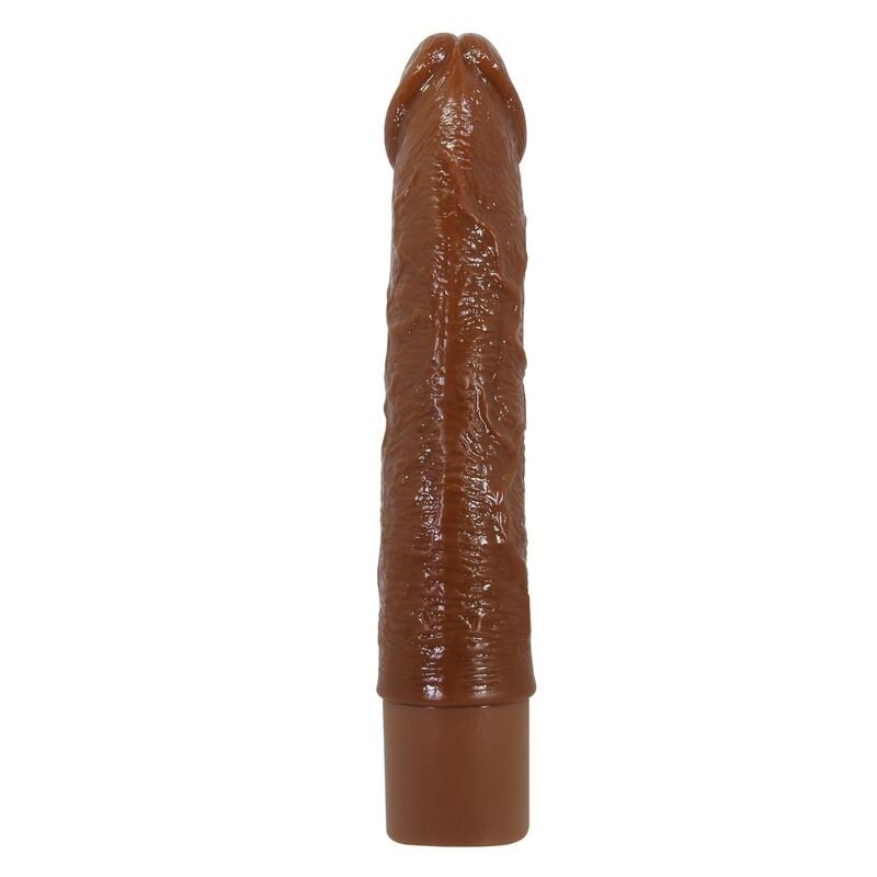PRETTY LOVE - LEONARDO REALISTIC VIBRATOR 20 CM Ø 4 CM BROWN