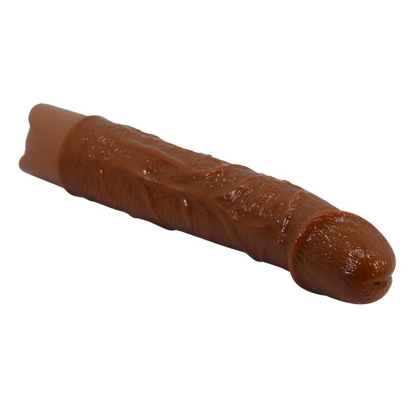 PRETTY LOVE - LEONARDO REALISTIC VIBRATOR 20 CM Ø 4 CM BROWN