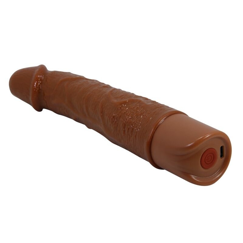PRETTY LOVE - LEONARDO REALISTIC VIBRATOR 20 CM Ø 4 CM BROWN