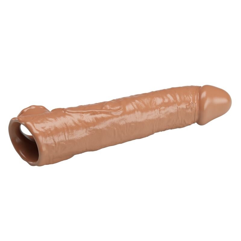 PRETTY LOVE - ADJUSTABLE PENIS EXTENSION SLEEVE 26 CM Ø 4 CM BROWN