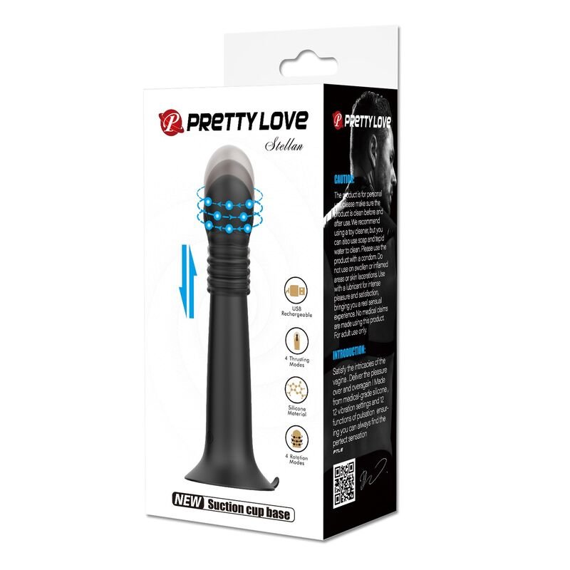 PRETTY LOVE - STELLA USB RECHARGEABLE ROTATING AND THRUSTING MASSAGER