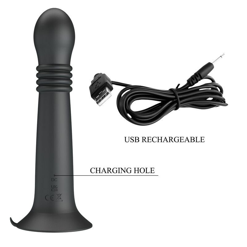 PRETTY LOVE - STELLA USB RECHARGEABLE ROTATING AND THRUSTING MASSAGER