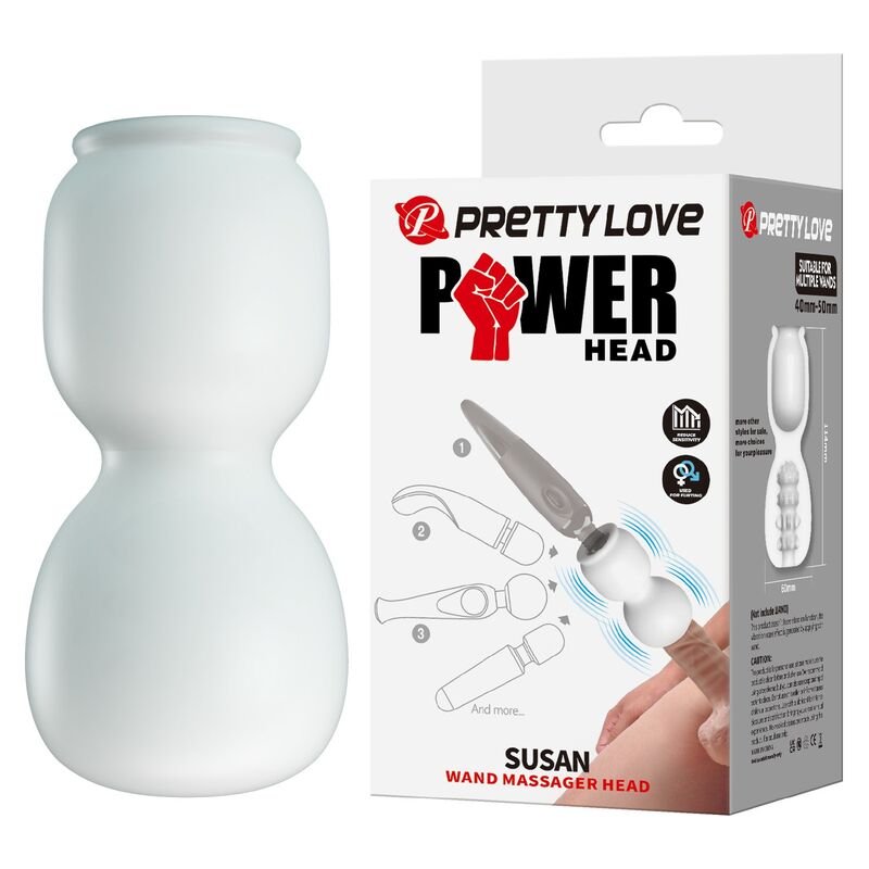 PRETTY LOVE - SUSAN POWER HEAD WAND MASSAGER ATTACHMENT Ø 6.5 CM PRETTY LOVE
