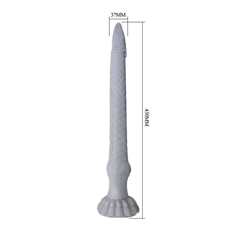 POWER MONSTERS - BASILISK FANTASY SILICONE DILDO 43 CM Ø 5 CM