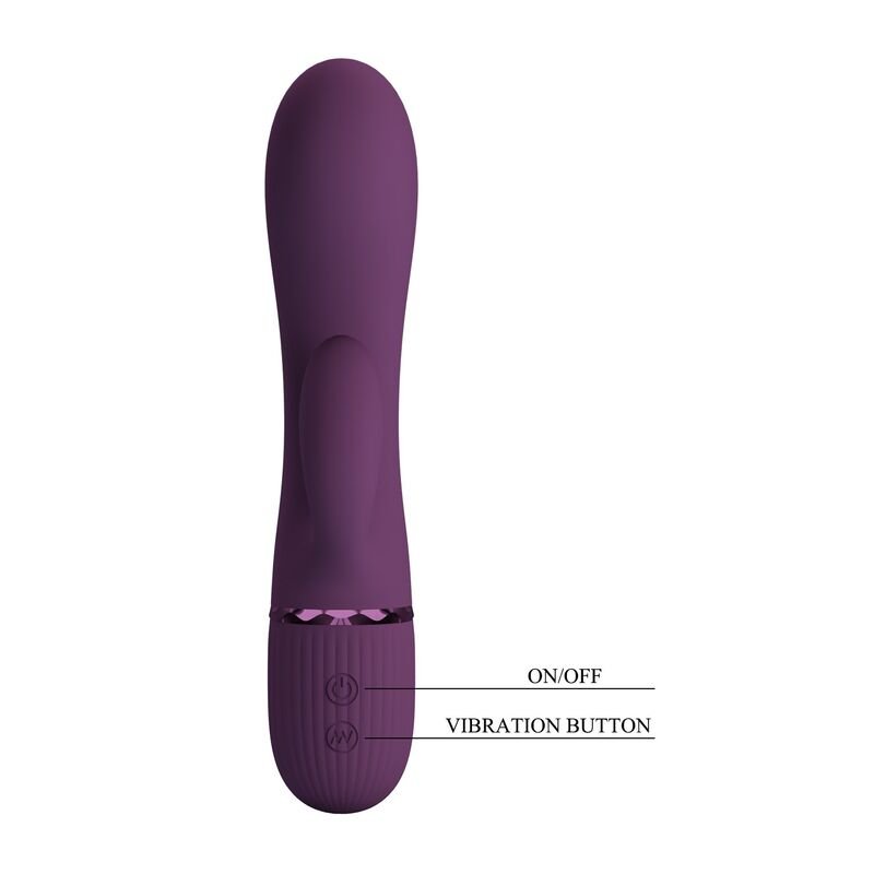 PRETTY LOVE - MARGIE RECHARGEABLE RABBIT VIBRATOR 10 FUNCTIONS PURPLE