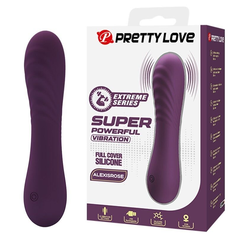 PRETTY LOVE - ALEXISROSE RECHARGEABLE VIBRATOR 10 FUNCTIONS PURPLE HIGH TECH