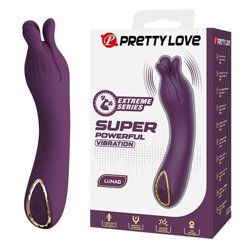 PRETTY LOVE - LUNAO RECHARGEABLE VIBRATOR 10 FUNCTIONS PURPLE HIGH TECH