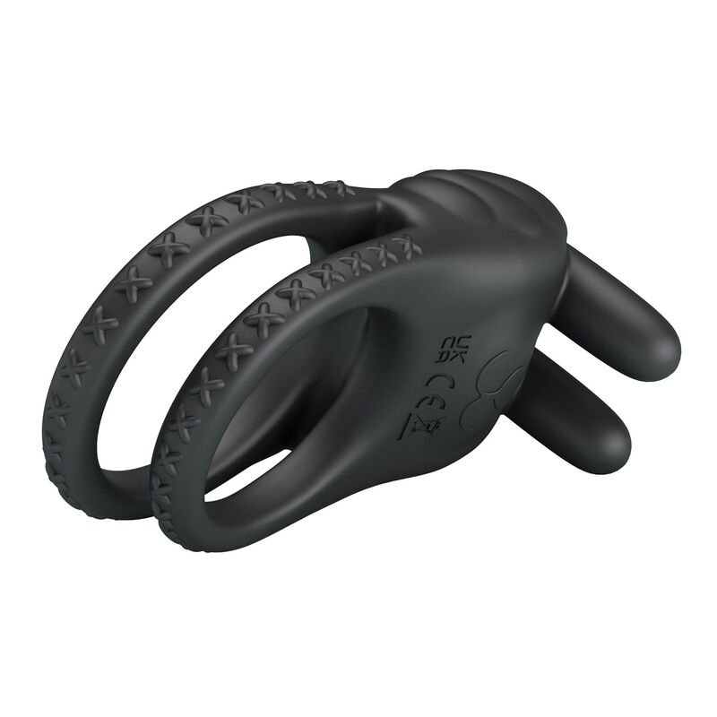 PRETTY LOVE - SINI RECHARGEABLE VIBRATING COCK RING 10 FUNCTIONS BLACK