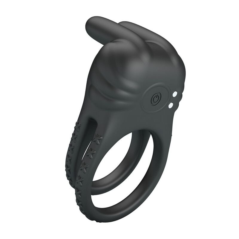 PRETTY LOVE - SINI RECHARGEABLE VIBRATING COCK RING 10 FUNCTIONS BLACK HIGH TECH
