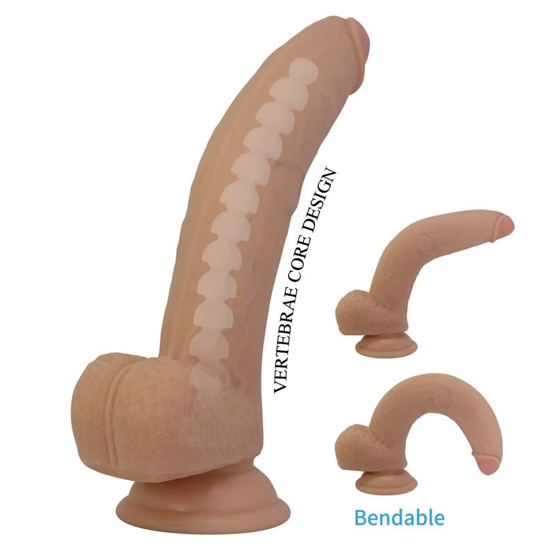 PRETTY LOVE - ELLCUMENT REALISTIC FLEXIBLE DILDO 18 CM Ø 4.5 CM TPE NATURAL