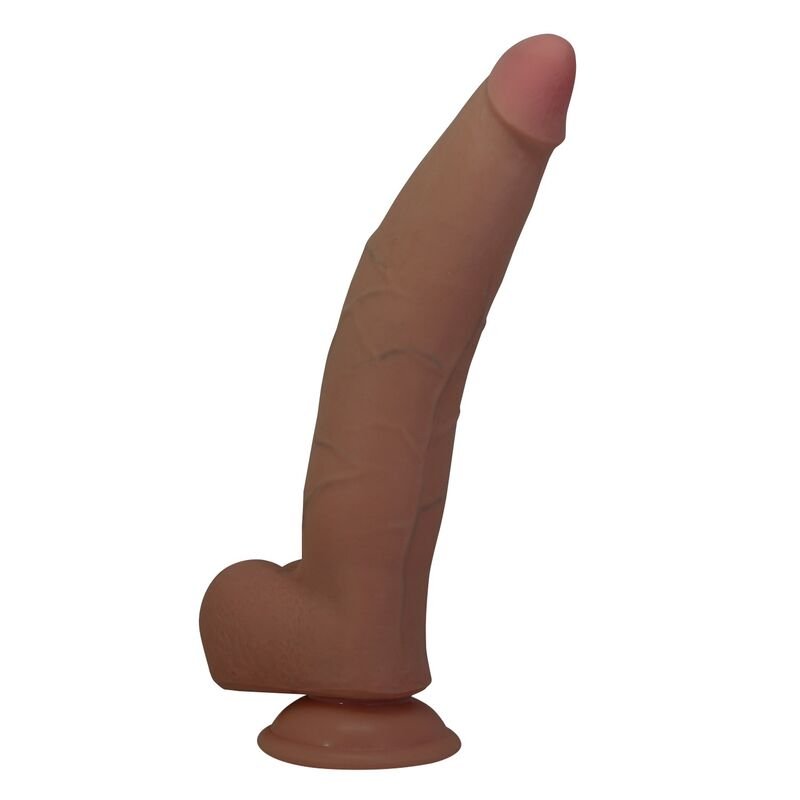 PRETTY LOVE - CUTHBERT REALISTIC FLEXIBLE DILDO 20 CM Ø 5 CM TPE BROWN