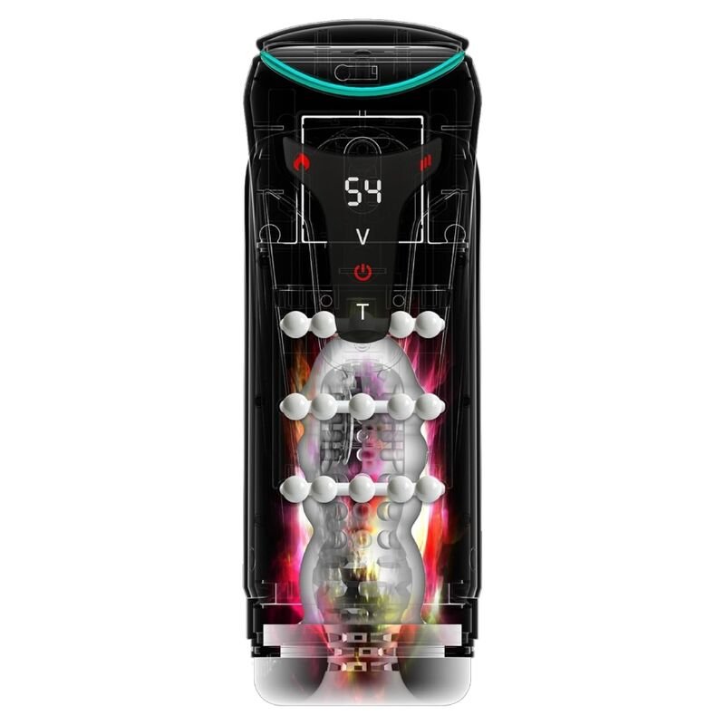 PDX ELITE - MOTO-BATOR PRO THRUSTING STROKER AUTOMATIC VIBRATING AND WARMING MASTURBATOR 26.5 CM