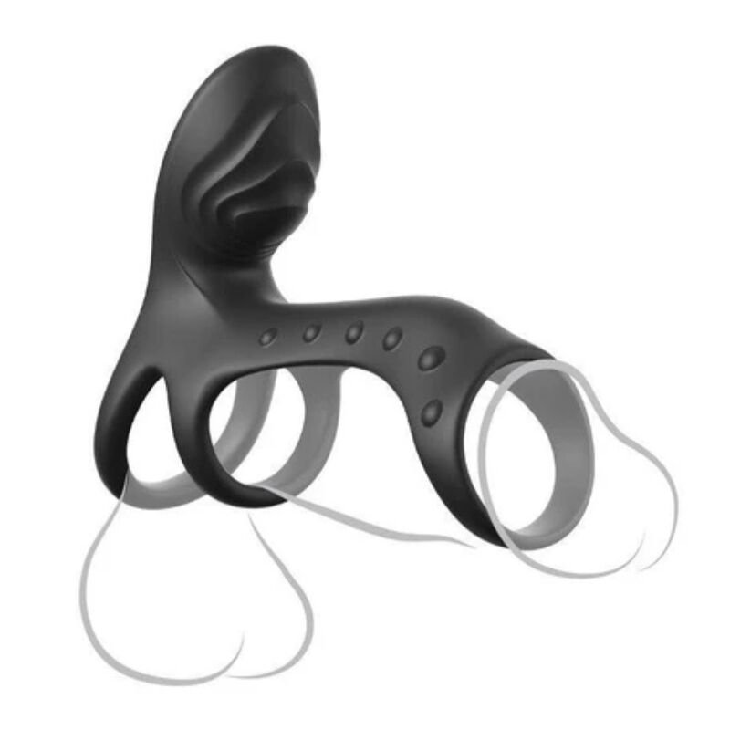 FANTASY C-RINGZ - ULTIMATE COUPLES CAGE PRO VIBRATING COCK RING 19.5 CM