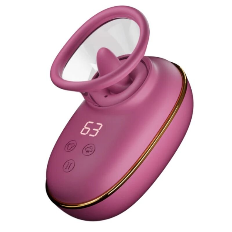 SHE.E.O - AUTOMATIC CLITORAL STIMULATING PUMP WITH LICKING EFFECT (PURPLE) She.E.O