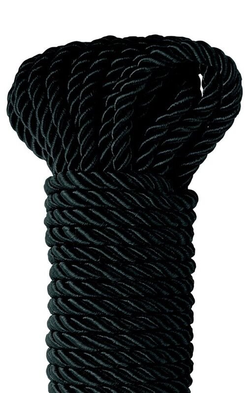 FETISH FANTASY SERIES - BLACK DELUXE SILK ROPE 9.75 M